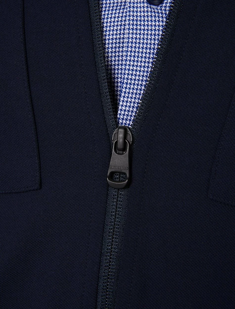 Cavallaro Napoli Zinambo Overshirt Donkerblauw 3 Cavallaro Napoli Zinambo Overshirt Donkerblauw - Afbeelding 3