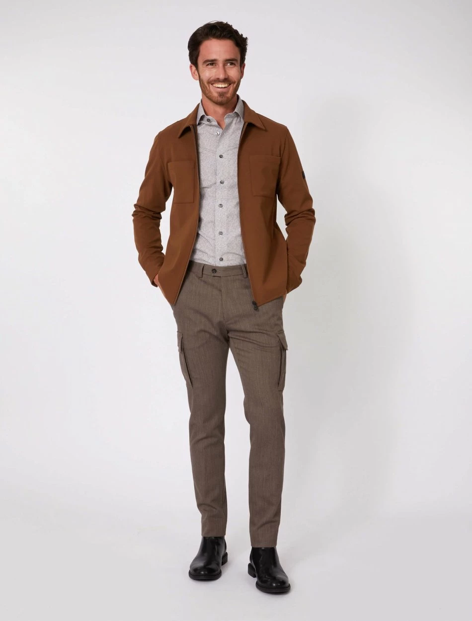 Cavallaro Napoli Zinambo Overshirt Camel 5 Cavallaro Napoli Zinambo Overshirt Camel - Afbeelding 5