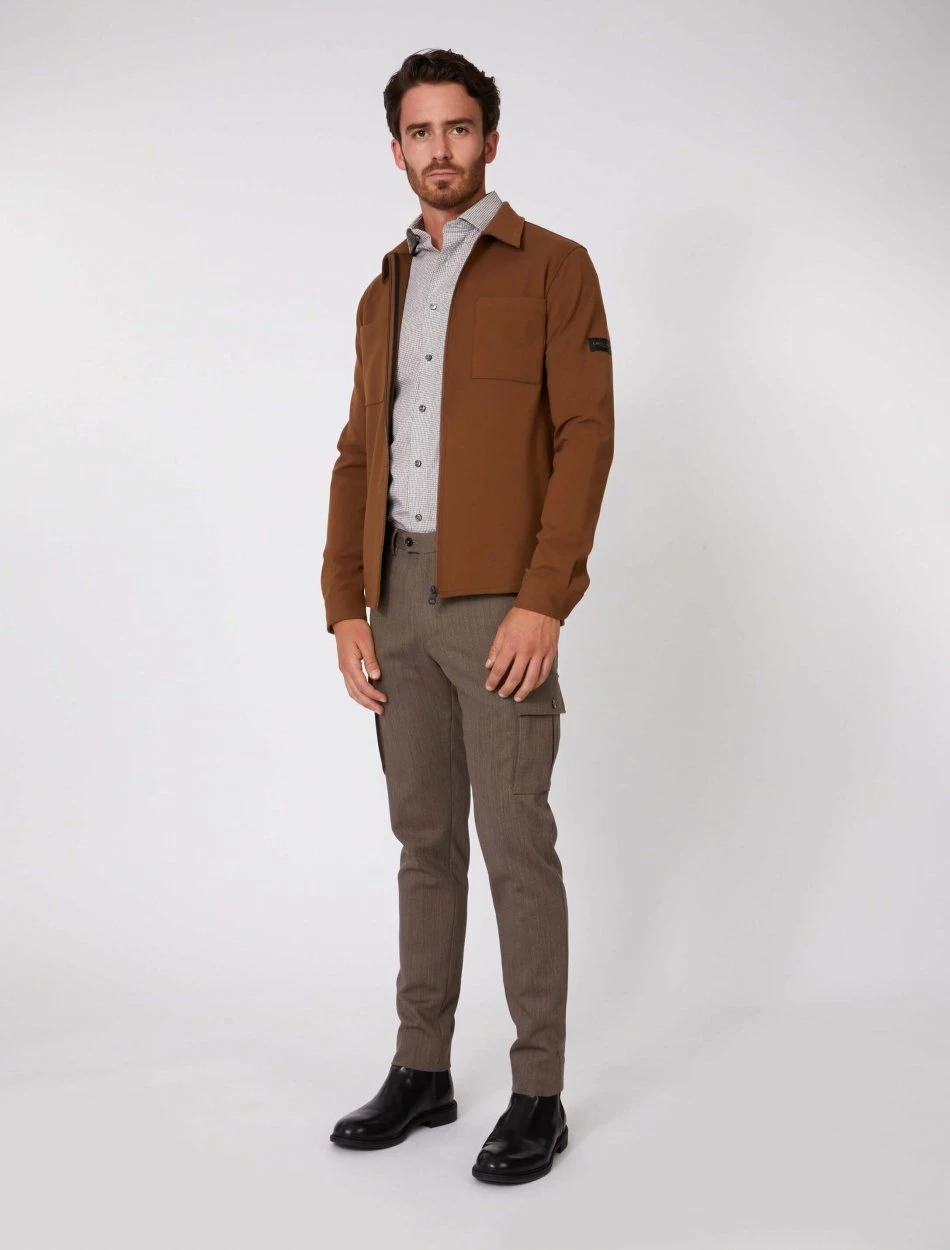 Cavallaro Napoli Zinambo Overshirt Camel 2 Cavallaro Napoli Zinambo Overshirt Camel - Afbeelding 2