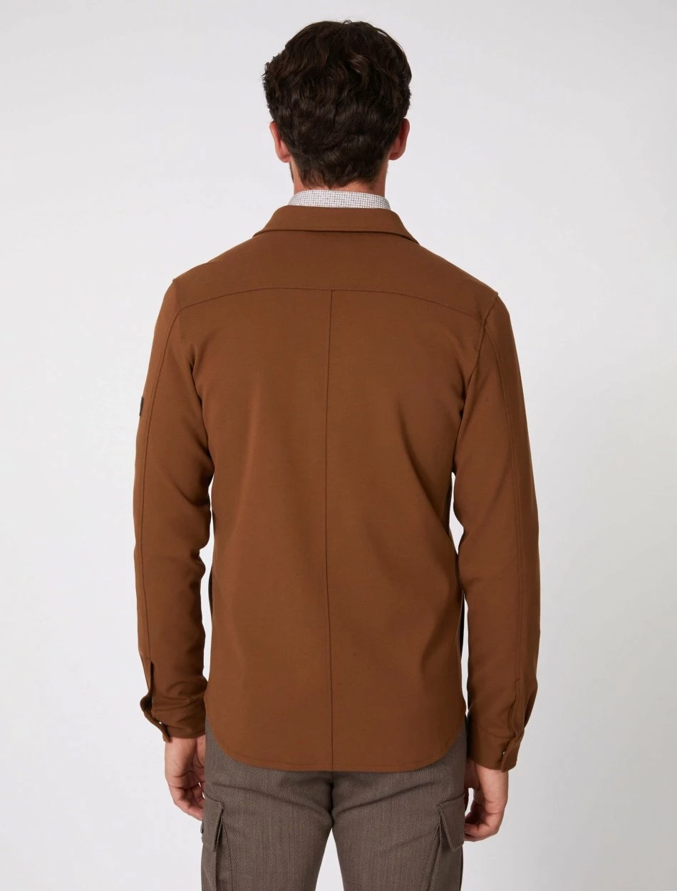 Cavallaro Napoli Zinambo Overshirt Camel 3 Cavallaro Napoli Zinambo Overshirt Camel - Afbeelding 3