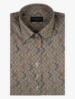 Cavallaro Napoli Isabella Blouse Groen -Cavallaro Napoli Shop 250225002 560107 03 positie 60 538