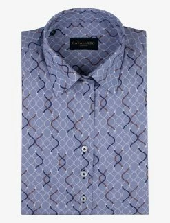 Cavallaro Napoli Isabella Blouse Blauw -Cavallaro Napoli Shop 250225002 650107 03 positie 60 695