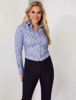 Cavallaro Napoli Isabella Blouse Blauw -Cavallaro Napoli Shop 250225002 650107 06 positie 30 729