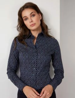 Cavallaro Napoli Isabella Blouse Donkerblauw