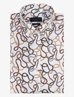 Cavallaro Napoli Fenoma Blouse Bruin -Cavallaro Napoli Shop 250225004 100857 03 positie 60 515