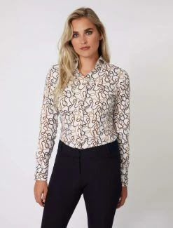 Cavallaro Napoli Fenoma Blouse Bruin -Cavallaro Napoli Shop 250225004 100857 05 positie 05 50