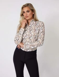 Cavallaro Napoli Fenoma Blouse Bruin -Cavallaro Napoli Shop 250225004 100857 06 positie 30 75