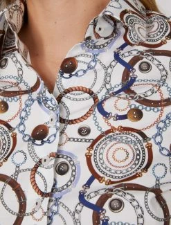 Cavallaro Napoli Simona Blouse Bruin -Cavallaro Napoli Shop 250225007 100857 11 positie 20 655