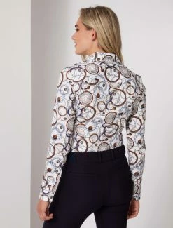 Cavallaro Napoli Simona Blouse Bruin -Cavallaro Napoli Shop 250225007 100857 12 positie 25 315