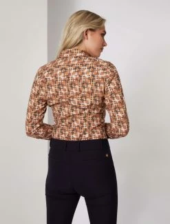 Cavallaro Napoli Belana Blouse Bruin -Cavallaro Napoli Shop 250225010 850107 12 positie 25 497