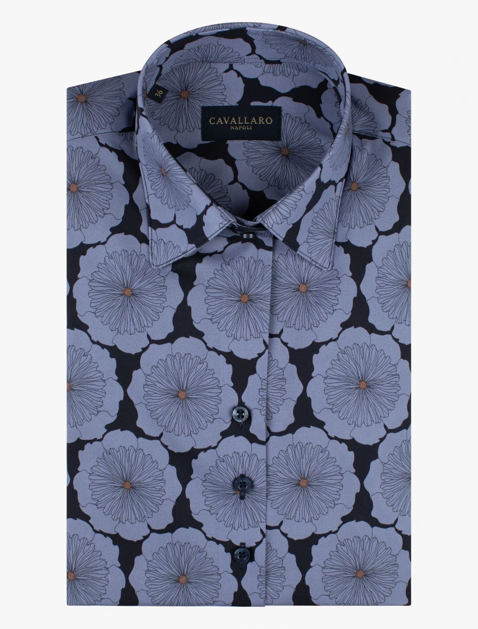 Cavallaro Napoli Fiona Blouse Blauw 9 Cavallaro Napoli Fiona Blouse Blauw - Afbeelding 9