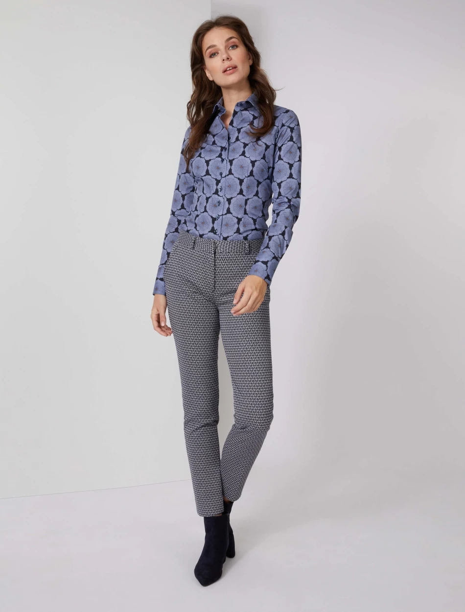 Cavallaro Napoli Fiona Blouse Blauw 8 Cavallaro Napoli Fiona Blouse Blauw - Afbeelding 8