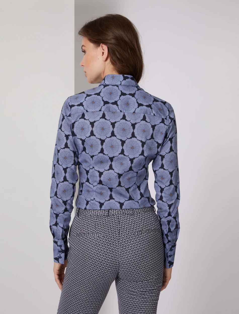 Cavallaro Napoli Fiona Blouse Blauw 6 Cavallaro Napoli Fiona Blouse Blauw - Afbeelding 6