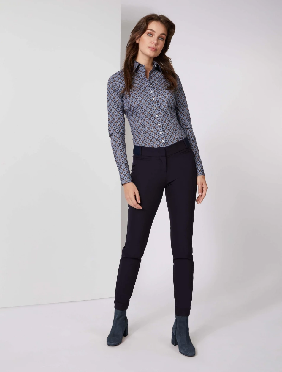 Cavallaro Napoli Linda Blouse Donkerblauw 2 Cavallaro Napoli Linda Blouse Donkerblauw - Afbeelding 2