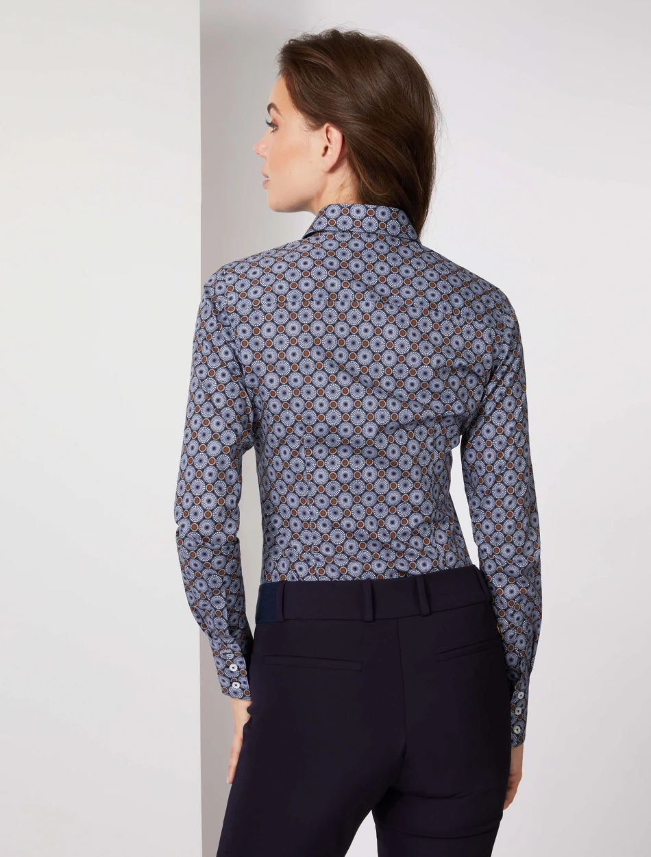 Cavallaro Napoli Linda Blouse Donkerblauw 4 Cavallaro Napoli Linda Blouse Donkerblauw - Afbeelding 4