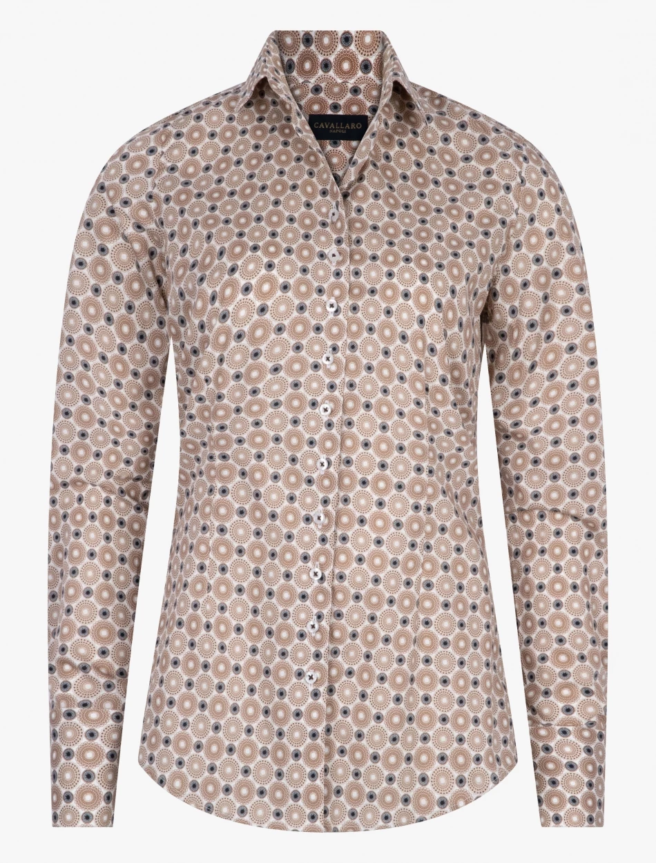 Cavallaro Napoli Linda Blouse Bruin 6 Cavallaro Napoli Linda Blouse Bruin - Afbeelding 6