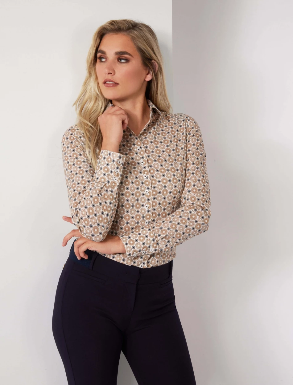 Cavallaro Napoli Linda Blouse Bruin 1 Cavallaro Napoli Linda Blouse Bruin