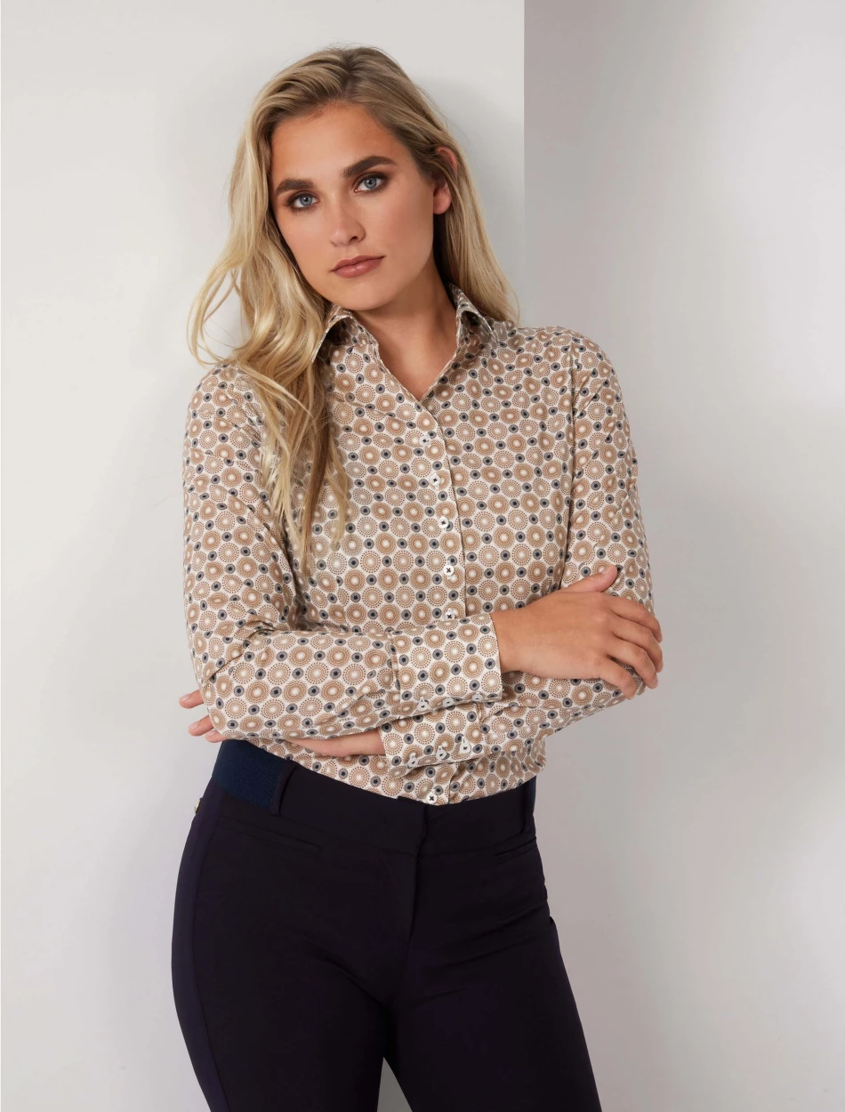 Cavallaro Napoli Linda Blouse Bruin 5 Cavallaro Napoli Linda Blouse Bruin - Afbeelding 5