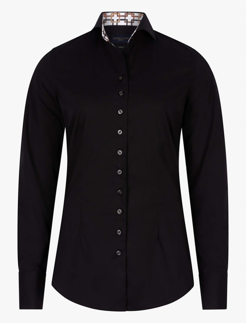 Cavallaro Napoli Silvana Blouse Zwart 1 Cavallaro Napoli Silvana Blouse Zwart
