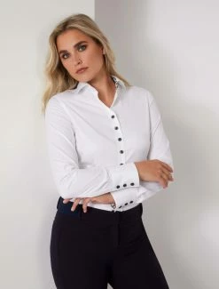 Cavallaro Napoli Biancella Blouse Wit -Cavallaro Napoli Shop 250225022 100000 06 positie 30 53