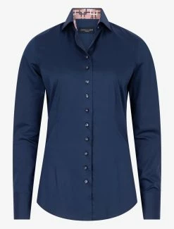 Cavallaro Napoli Velentina Blouse Donkerblauw -Cavallaro Napoli Shop 250225023 699000 01 positie 402c20voorkant 551