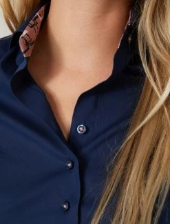 Cavallaro Napoli Velentina Blouse Donkerblauw -Cavallaro Napoli Shop 250225023 699000 11 positie 20 424