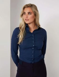 Cavallaro Napoli Tanita Blouse Donkerblauw