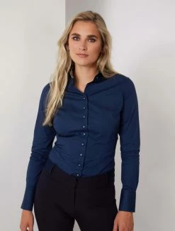 Cavallaro Napoli Tanita Blouse Donkerblauw -Cavallaro Napoli Shop 250225025 699000 06 positie 30 627
