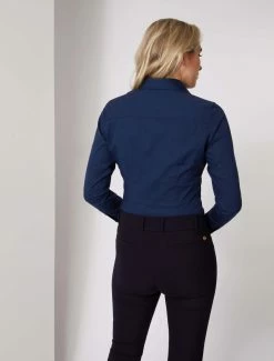 Cavallaro Napoli Tanita Blouse Donkerblauw -Cavallaro Napoli Shop 250225025 699000 12 positie 25 120