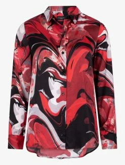 Cavallaro Napoli Marlina Blouse Rood -Cavallaro Napoli Shop 250225029 400997 01 positie 402c20voorkant 672