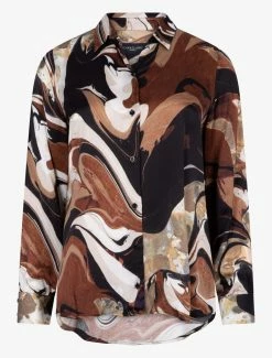 Cavallaro Napoli Marlina Blouse Bruin -Cavallaro Napoli Shop 250225029 830997 01 positie 402c20voorkant 336