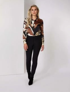 Cavallaro Napoli Marlina Blouse Bruin -Cavallaro Napoli Shop 250225029 830997 05 positie 35 647