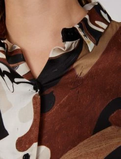 Cavallaro Napoli Marlina Blouse Bruin -Cavallaro Napoli Shop 250225029 830997 11 positie 20 445