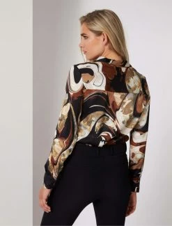 Cavallaro Napoli Marlina Blouse Bruin -Cavallaro Napoli Shop 250225029 830997 12 positie 25 48