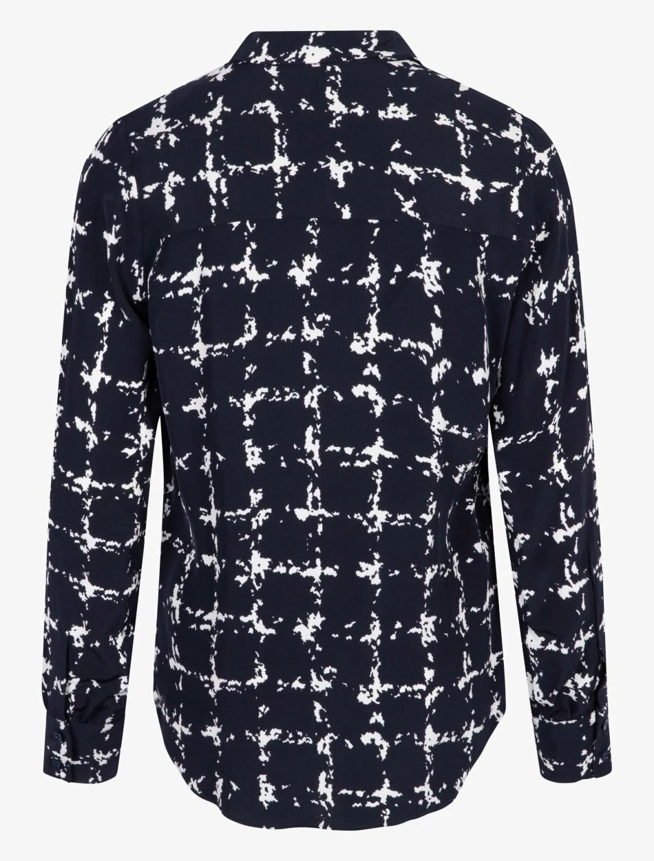 Cavallaro Napoli Giorgia Blouse Donkerblauw 2 Cavallaro Napoli Giorgia Blouse Donkerblauw - Afbeelding 2