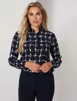 Cavallaro Napoli Giorgia Blouse Donkerblauw 11 Cavallaro Napoli Giorgia Blouse Donkerblauw -Cavallaro Napoli Shop 250225030 699127 05 positie 05 728