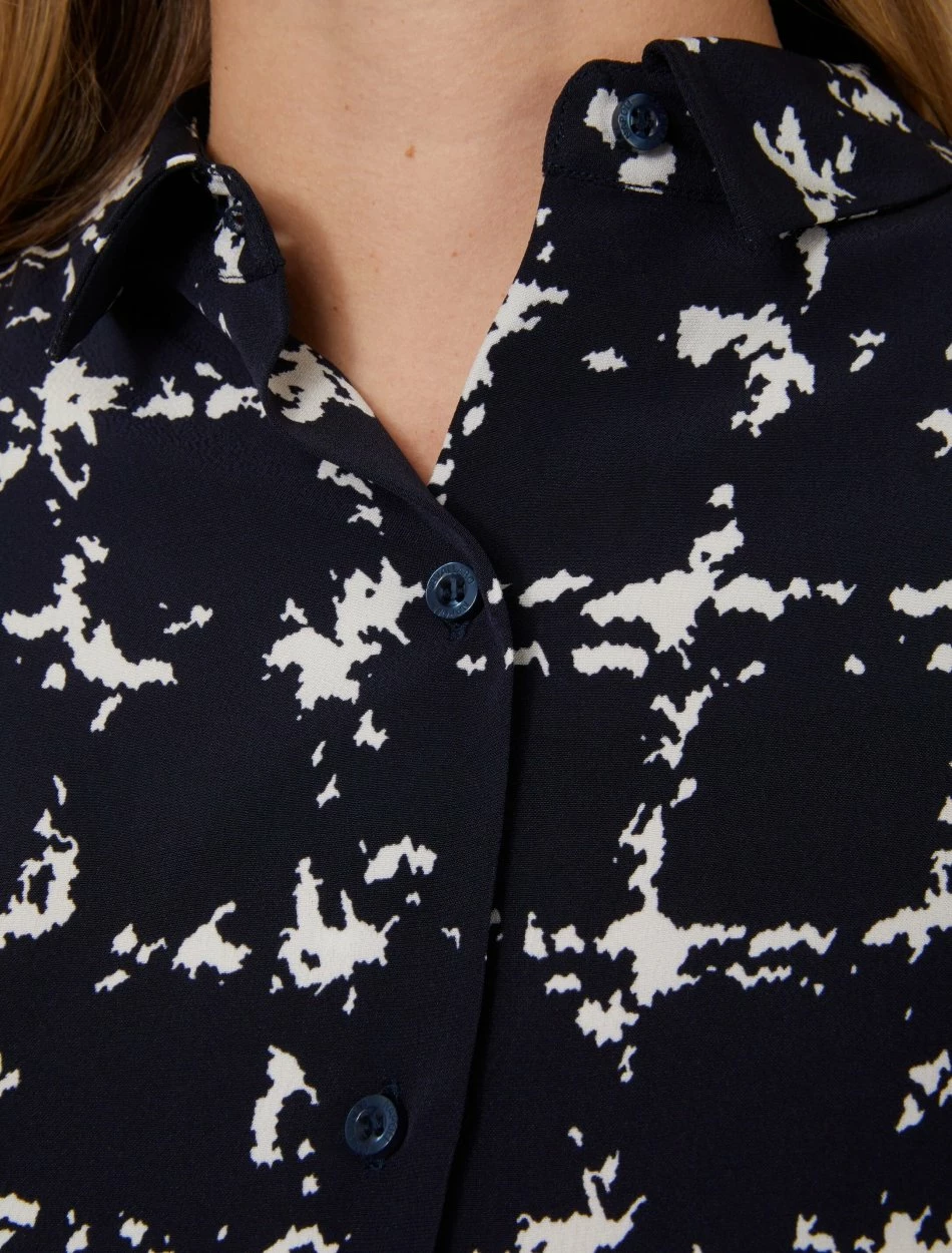 Cavallaro Napoli Giorgia Blouse Donkerblauw 6 Cavallaro Napoli Giorgia Blouse Donkerblauw - Afbeelding 6