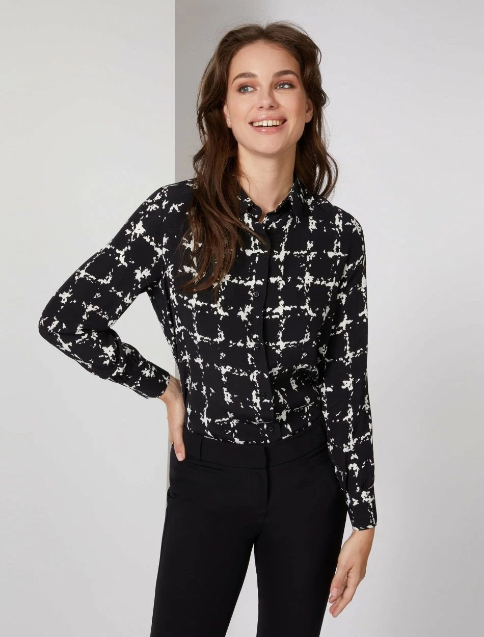 Cavallaro Napoli Giorgia Blouse Zwart 5 Cavallaro Napoli Giorgia Blouse Zwart - Afbeelding 5