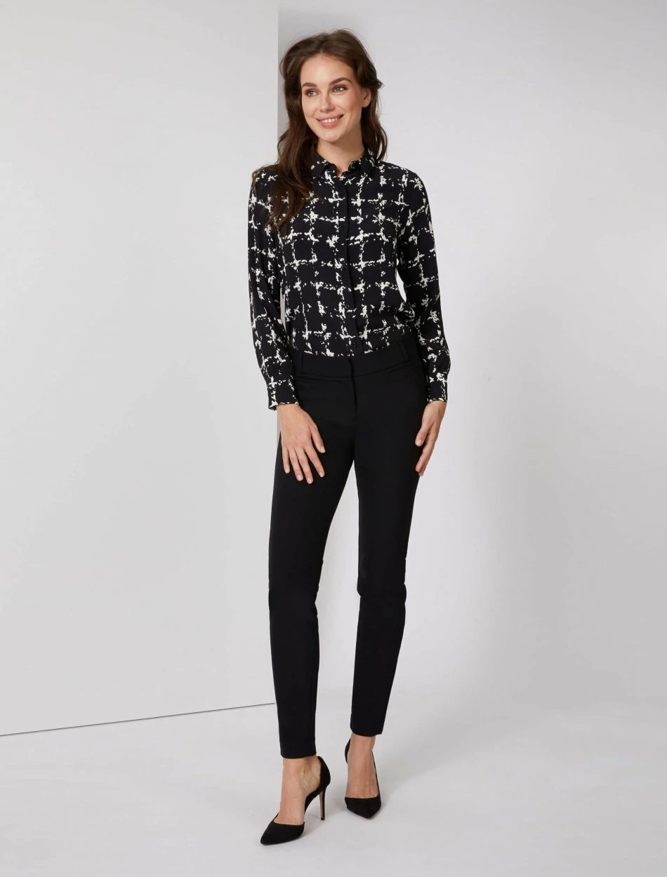 Cavallaro Napoli Giorgia Blouse Zwart 2 Cavallaro Napoli Giorgia Blouse Zwart - Afbeelding 2