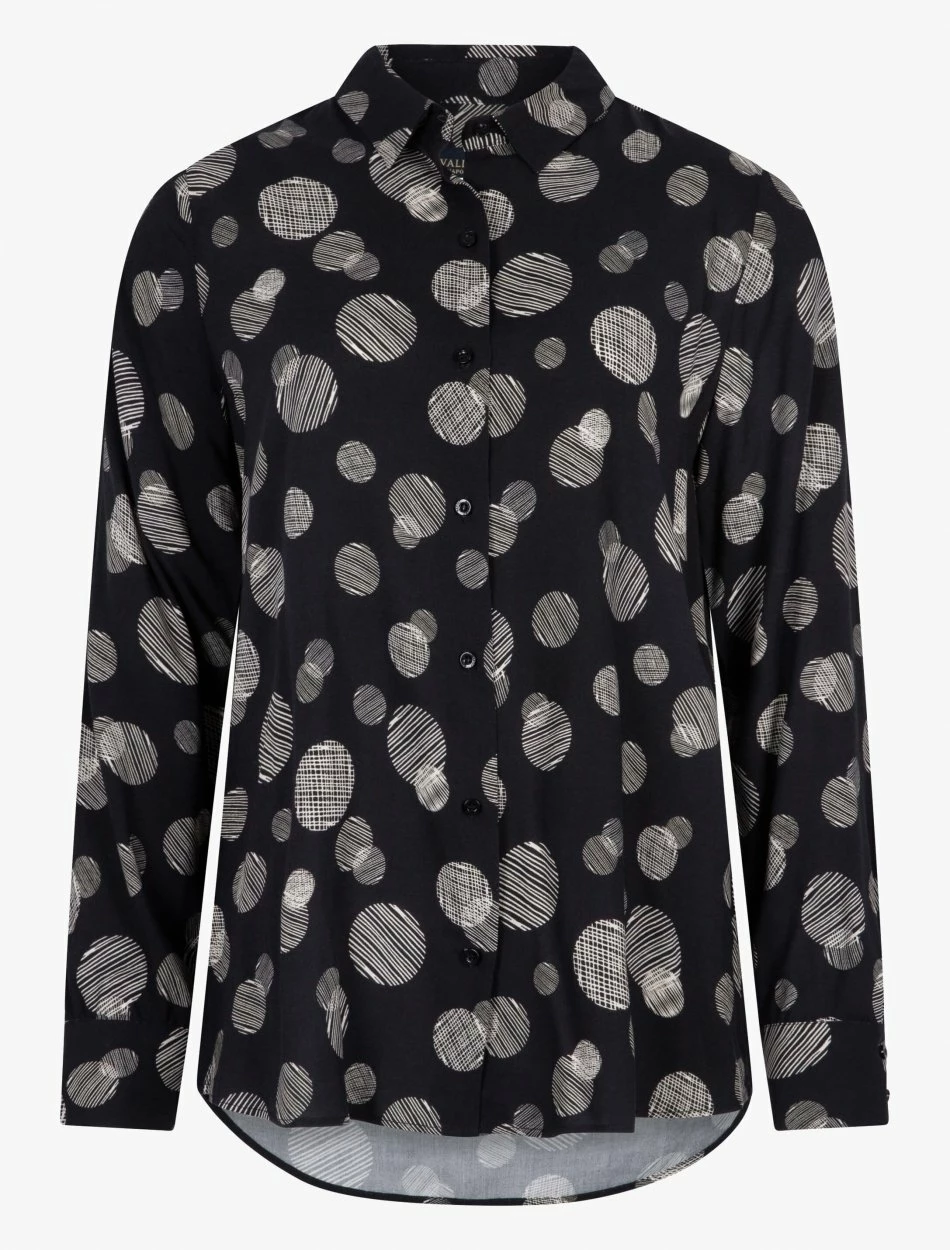 Cavallaro Napoli Sfera Blouse Zwart 6 Cavallaro Napoli Sfera Blouse Zwart - Afbeelding 6