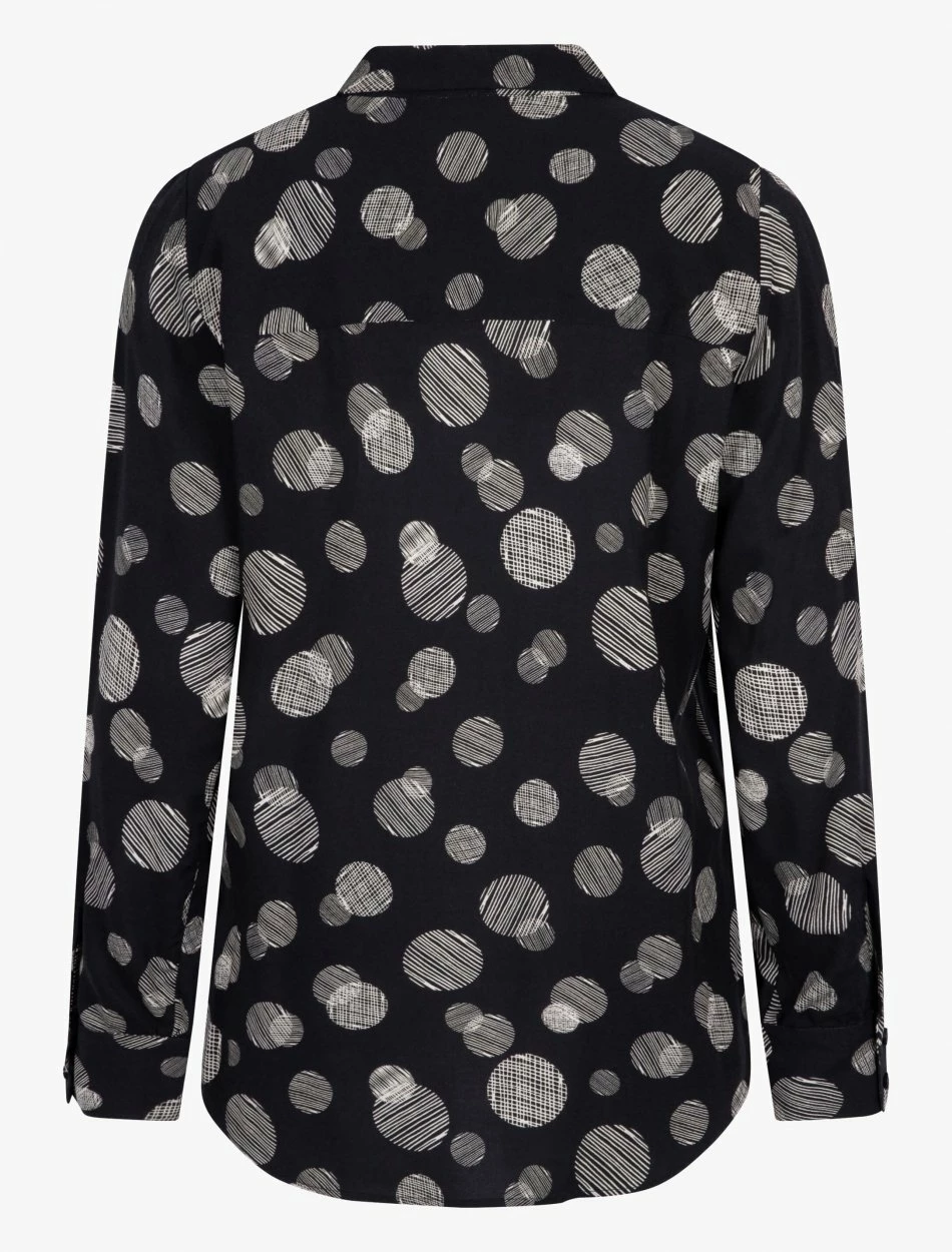 Cavallaro Napoli Sfera Blouse Zwart 7 Cavallaro Napoli Sfera Blouse Zwart - Afbeelding 7