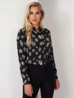 Cavallaro Napoli Sfera Blouse Zwart