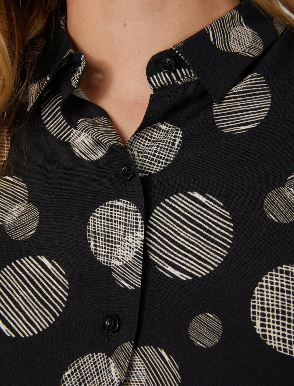 Cavallaro Napoli Sfera Blouse Zwart 3 Cavallaro Napoli Sfera Blouse Zwart - Afbeelding 3