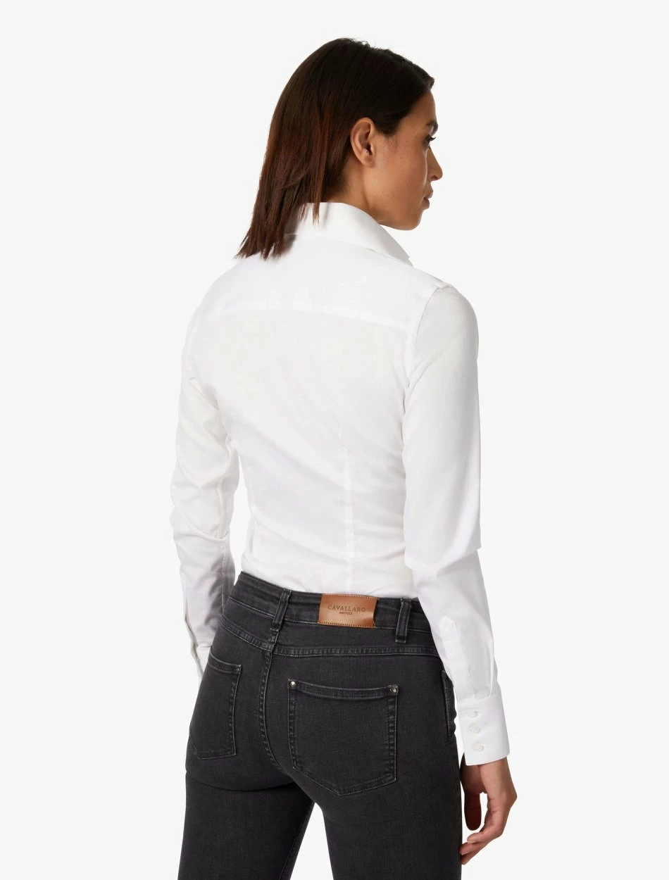 Cavallaro Napoli Bianco NOS Blouse Wit 5 Cavallaro Napoli Bianco NOS Blouse Wit - Afbeelding 5