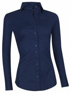 Cavallaro Napoli Navy NOS Blouse Donkerblauw -Cavallaro Napoli Shop 250999007 699000 01 positie 102c20voorkant 676