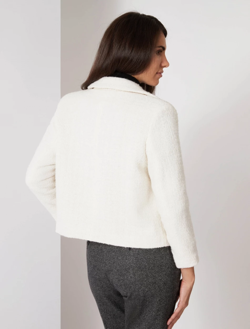 Cavallaro Napoli Basta Blazer Off White 4 Cavallaro Napoli Basta Blazer Off White - Afbeelding 4