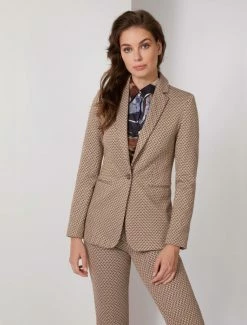 Cavallaro Napoli Louisa Blazer Bruin -Cavallaro Napoli Shop 253225003 850827 06 positie 30 313