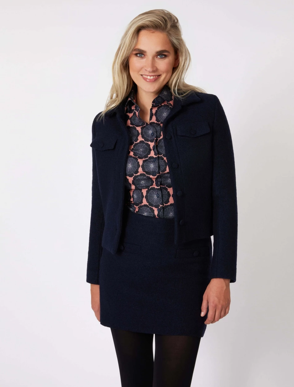 Cavallaro Napoli Clarina Blazer Donkerblauw 1 Cavallaro Napoli Clarina Blazer Donkerblauw