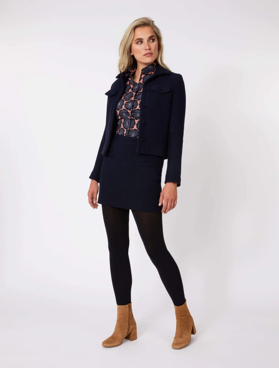 Cavallaro Napoli Clarina Blazer Donkerblauw 2 Cavallaro Napoli Clarina Blazer Donkerblauw - Afbeelding 2