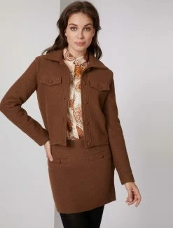 Cavallaro Napoli Clarina Blazer Bruin -Cavallaro Napoli Shop 253225012 850000 06 positie 30 261